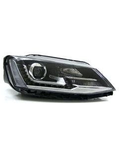 VW Jetta 6 Projector Headlights - Black - LED Euro Hybrid