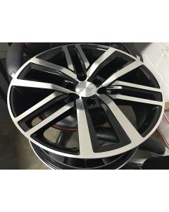 W227 W1155 Black Machined Face 22x9.0 ET25 6x139.7 CB106.1