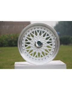 W881 479 White Machined Lip Silver Rivert 17x7.5 Et35 5x100/114.3 CB73.1