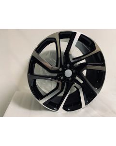 W797 Black Machined Face 22x9.5 ET45 5x120 CB72.6