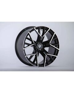 W727 777 Black Machined Face 19x8.0 ET28 5x112 CB66.6