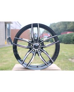 W524 1407 Black Machined Face 19x8.5 Et35 5x114.3 CB73.1