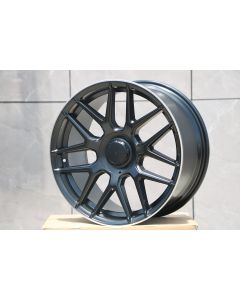 W840 Saint Black Machined Lip 18x9.5 Et35 5x112 CB66.6