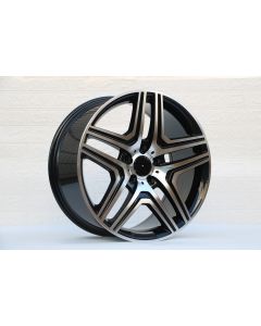 W824 Black Machined Face 20x8.5 ET35 5x112 CB66.6