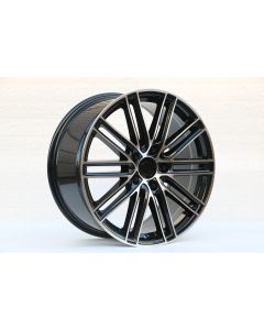 W859 Black Machined Face 20x9.5 ET55 5x130 CB71.6