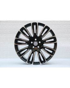 W798 D1292 Black Machined Face 22x9.5 ET45 5x120 CB72.6