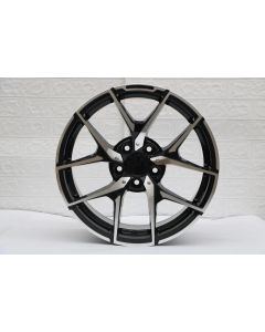 W838 XH644 Black Machined Face 17x8.0 Et35 5x112 CB66.6