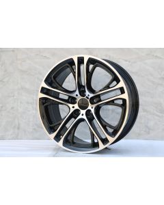 W715 1600 Black Machined Face 20x8.5 ET35 5x120 CB72.56