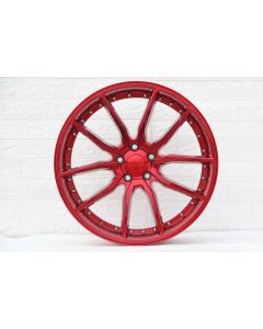 W512 Red Machined Lip Silver Rivert 20*8.5 ET35 5x114.3 CB73.1