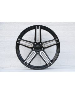 W522 1382 Black Machined Face 20x9.0 Et35 5x114.3 CB73.1