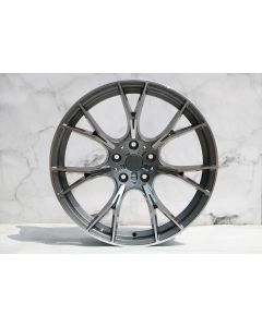 W713 Gunmetal Machined Face 20x8.5 Et35 5x120 CB72.5