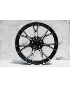 W712 1617 Black Machined Face 20x8.5 ET35 5x120 CB72.56