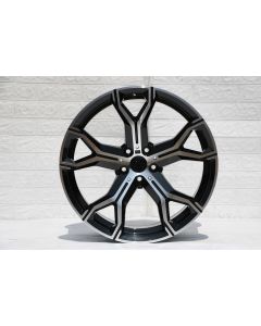 W702 D1538 Black Machined Face 20x9.0 ET35 5x112 CB66.6