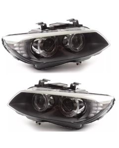 Facelift AFS Bi Xenon Headlights Front Headlight Lamps PAIR Projectors with LED Angel Eyes BMW 3 Series E92 E93 