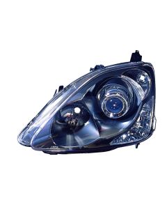 JDM Black Projector Headlight For 2002-2005 Honda Civic 3D Si HB Hatchback - Black