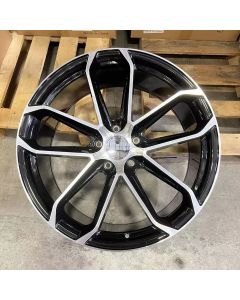 W861 878 Black Machined Face 22x10.0 ET45 5x130 C71.56