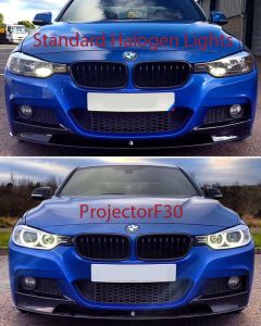 ProjectorF30 2012-2015 3-series Headlights with Orion LED Angel Eyes 