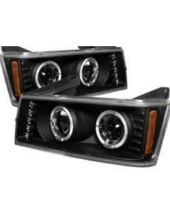 2004-2006 Chevy Colorado / GMC Canyon Black Housing Dual Halo An