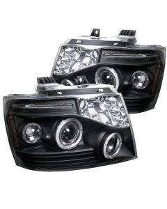 2007-2008 Chevy Suburban / Tahoe Black Housing Dual Halo Angel E