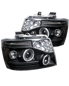 Chevy Suburban Projector Headlights with LED Halos 07-08