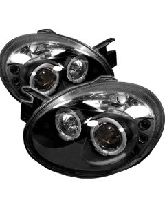 2003-2005 Dodge Neon / SRT-4 Black Housing Dual Halo Angel Eyes