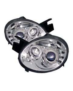 2003-2005 Dodge Neon / SRT-4 Chrome Housing Dual Halo Angel Eyes