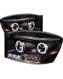 Dodge Ram Projector Headlights with LED Halos 06-08