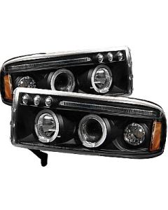 Dodge Ram Projector Headlights with LED Halos 94-01