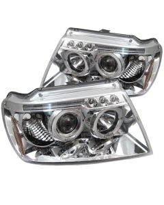 1999-2004 Jeep Grand Cherokee Chrome Housing Dual Halo Angel Eye