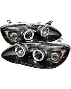 Toyota Corolla Projector Headlights With LED Angel Eyes 03-06