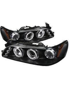 Toyota Corolla Projector Headlights With LED Angel Eyes 93-97