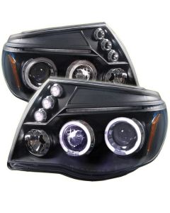 2005-2008 Toyota Tacoma Black Housing Dual Halo Angel Eyes LED P