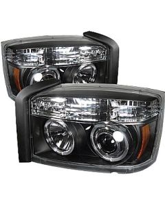 Dodge Dakota Projector Headlights Dual LED Halos 05-07