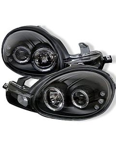 Dodge Neon Projector Headlights Dual LED Halos 00-02