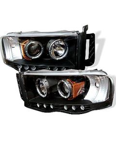 Dodge Ram Projector Headlights Dual LED Halos 02-05