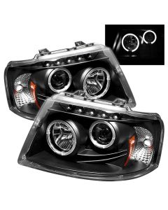 Ford Expedition Projector Headlights Dual LED Halos 03-06