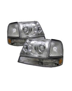 1998-2001 Ford Ranger Chrome Housing Projector Headlights