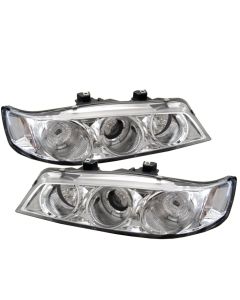 1994-1997 Honda Accord Chrome Housing Dual Halo Angel Eyes Proje