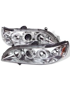 1998-2002 Honda Accord Chrome Housing Dual Halo Angel Eyes Proje