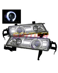 1992-1996 Honda Prelude Chrome Housing Halo Angel Eyes Projector