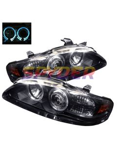 2000-2003 Nissan Sentra Black Housing Dual Halo Angel Eyes Proje