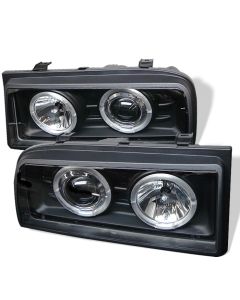 1990-1995 VW Corrado Black Housing Dual Halo Angel Eyes Projecto