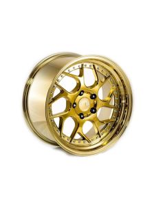 Aodhan 18x9.5  DS01 5x114.3 +22 Gold Vacuum Rims Aggressive Fits Tc Xb Rx8 240sx