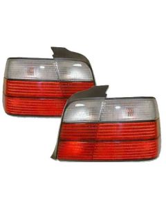 BMW E36 Rear Tail Lights Red/Clear