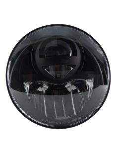 Jeep LED Headlight Pilot Nolden VP-3106B NCCE 7" Round BLACK WRANGLER