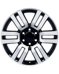 W220 /W1300 Black Machined Face 20x8.5 ET 20 6x139.7 CB106.1