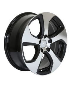 W602 Black Machined Face 16x7.0 ET45 5x112 CB57.1