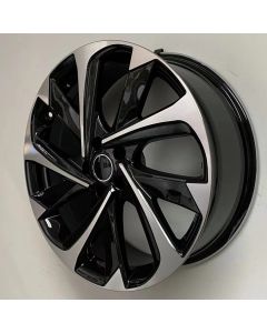 W251 Black Machined Face 20x7.5 Et35 5x100 CB54.1