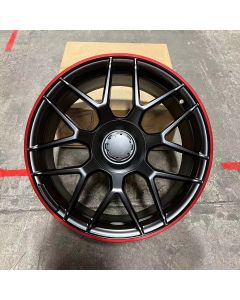 W840 852 Saint Black Red Lip 20x8.5 ET38 5x112 CB66.6