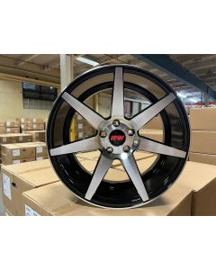 W1409 XH715 Black Machined Face 19x8.5 ET35 5x114.3 CB73.1